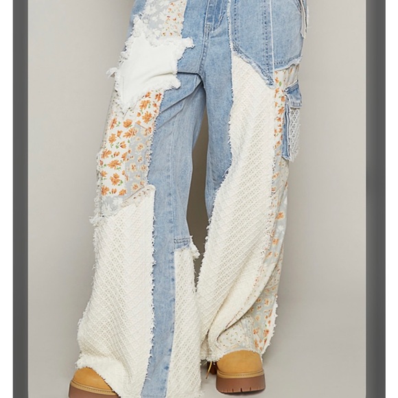 POL Pants - POL NWT Size M Patchwork Wide-Leg Jeans
Got caught in a bidding war—last pair!